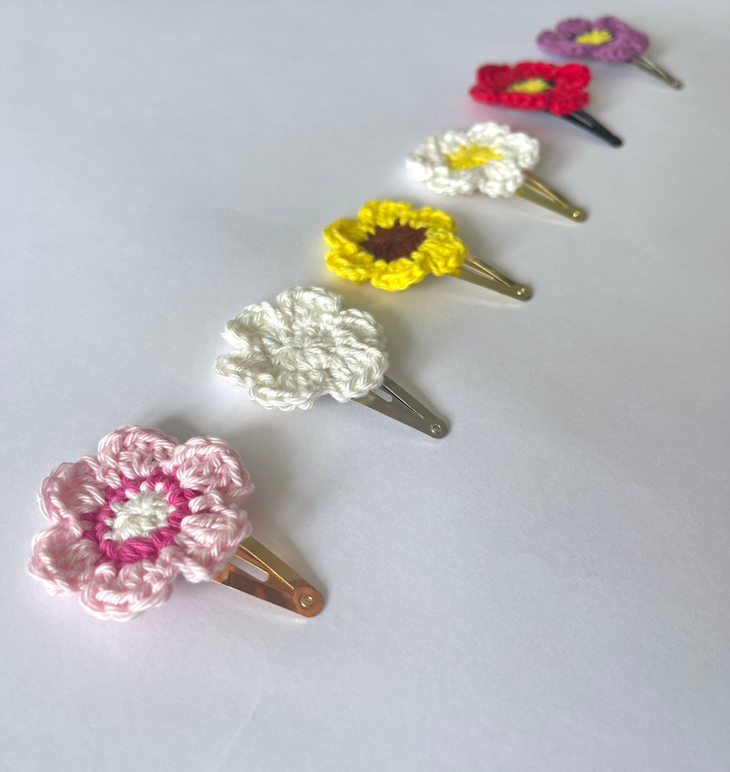 Barrettes fleurs