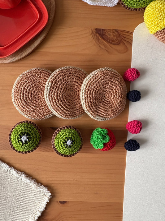 Les pancakes et leur topping 🥞