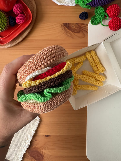 Le burger et ses frites 🍔🍟