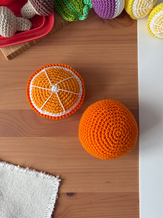 Patron de l'orange et la demi orange 🧡