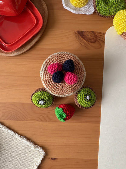 Les pancakes et leur topping 🥞