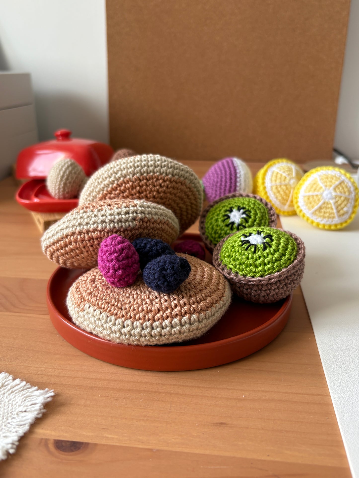 Les pancakes et leur topping 🥞