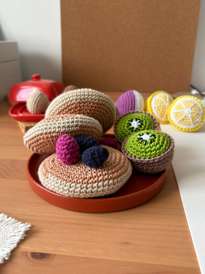 Les pancakes et leur topping 🥞